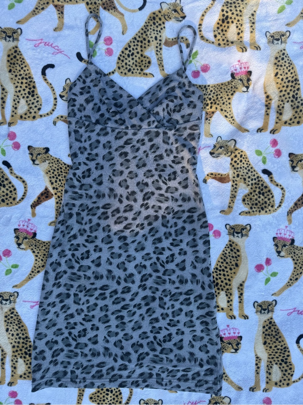 La Belle Leopard Print Dress